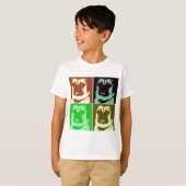 Pug Pop Art T-shirt (Voorkant volledig)