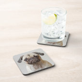 Pug Portrait Bier Onderzetter (Rechterzijde)