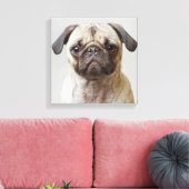 Pug Portrait Canvas Afdruk (Insitu (Woonkamer))