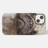 Pug Portrait iPhone Hoesje (Achterkant horizontaal)
