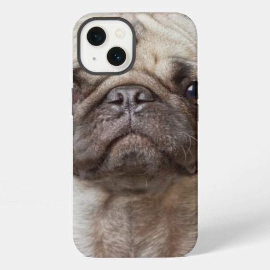 Pug Portrait iPhone Hoesje (Achterkant)