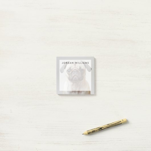 Pug Portrait Post-it® Notes (Op bureau)