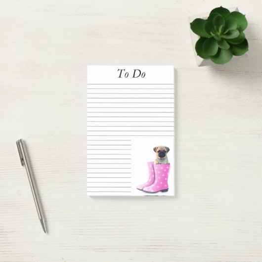 Pug Post-it® Notes (Kantoor)