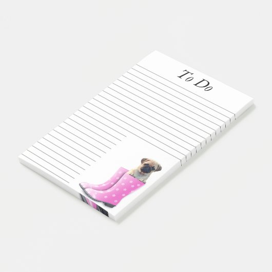 Pug Post-it® Notes (Schuin)