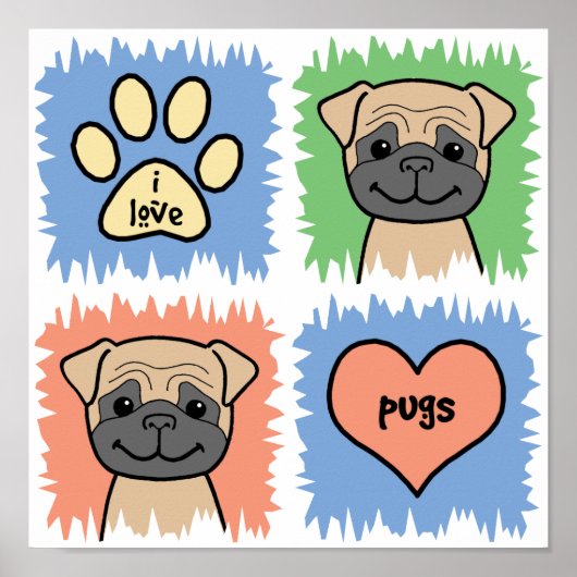 Pug Poster (Voorkant)