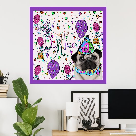 PUG POSTER (Thuiskantoor)