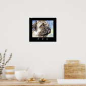 Pug Poster Art (Keuken)