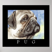 Pug Poster Art (Voorkant)