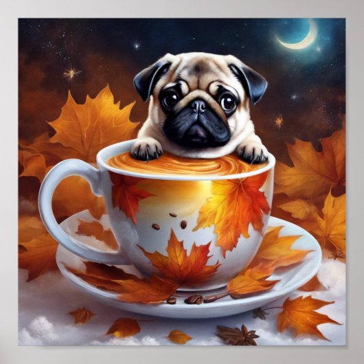 Pug-Poster Poster (Voorkant)