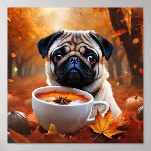 Pug-Poster Poster (Voorkant)