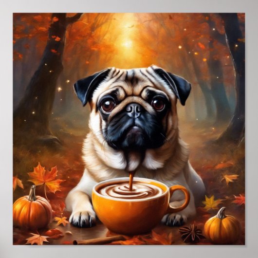 Pug-Poster Poster (Voorkant)