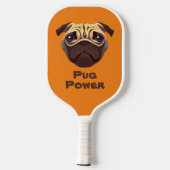 Pug Power Pickleball Paddle (Achterkant)