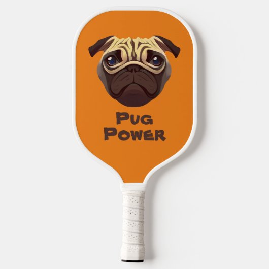 Pug Power Pickleball Paddle (Achterkant)