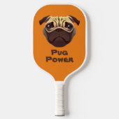Pug Power Pickleball Paddle (Voorkant)