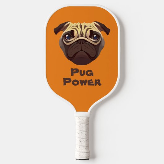 Pug Power Pickleball Paddle (Voorkant)