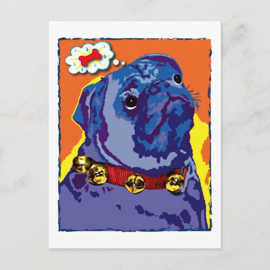 Pug Prayer Briefkaart (Voorkant)