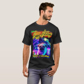 Pug PRETTIG KERSTFEEST 83 ZAMELIG KERSTFEES T-shirt (Voorkant volledig)