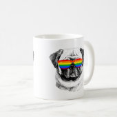 Pug Pride Sunbribril Koffiemok (Voorkant rechts)
