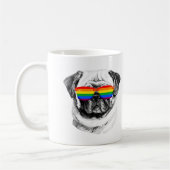 Pug Pride Sunbribril Koffiemok (Links)