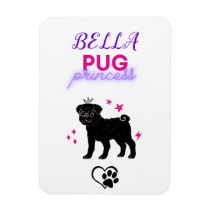 "PUG PRINCESS" MAGNEET