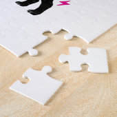 'PUG PRINCESS'-meisjes worden op maat gesneden. Legpuzzel (Zijkant)