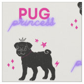 Pug Princess Stof (Close Up)