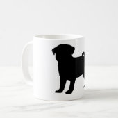 Pug Print Koffiemok (Voorkant links)