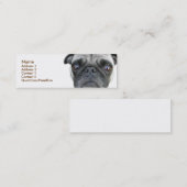 PUG-profielkaart Mini Visitekaartje (Voorkant / Achterkant)