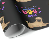Pug Proud Dog mama Cadeaupapier (Rol Hoek)