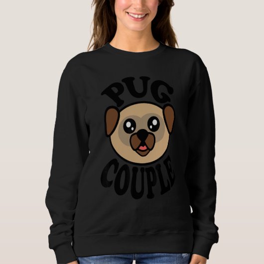 Pug   Pug Couple Trui (Voorkant)
