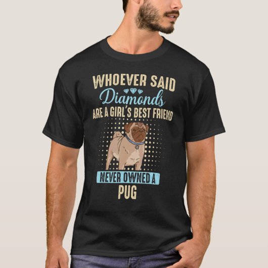 Pug Pugs Hond Beste Vriend T-shirt (Voorkant)