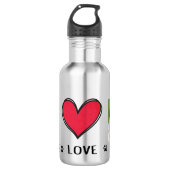 Pug Pugs Hondenliefhebbers Waterfles (Voorkant)