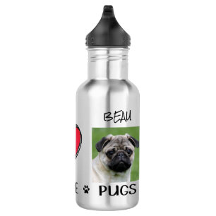 Pug Pugs Hondenliefhebbers Waterfles