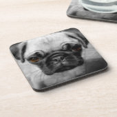 Pug Pup Bier Onderzetter (Linkerzijde)