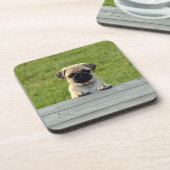 Pug Pup Drankjes Onderzetter (Linkerzijde)