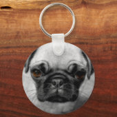 Pug Pup Sleutelhanger (Voorkant)