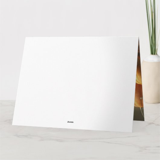 Pug Pupp Autumn Delight Pompoen Kaart (Achterkant)