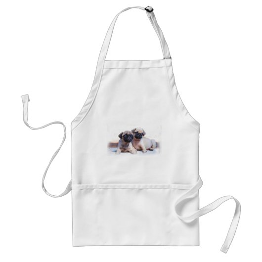 Pug puppies Apron Standaard Schort (Voorkant)