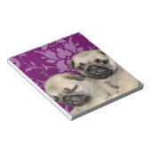 Pug puppies hond notitieblok (Schuin)