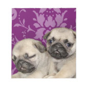 Pug puppies hond notitieblok (Voorkant)