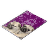 Pug puppies hond notitieboek (Linkerzijde)