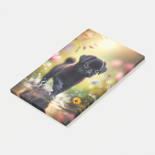 Pug Puppies  Post-it® Notities Notes (Schuin)