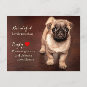 Pug Puppy Briefkaart
