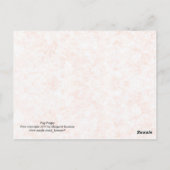 Pug Puppy Briefkaart (Achterkant)