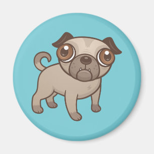 Pug Puppy Cartoon Magneet