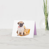 Pug Puppy Dog Blank Greeting Note Kaart (Voorkant)