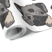PUG PUPPY DOG CADEAUPAPIER (Rol Hoek)