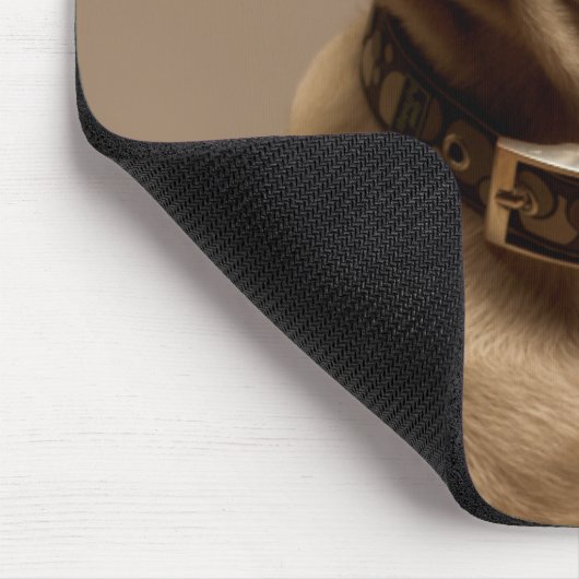 Pug Puppy Dog Canine Computer Mousepad Muismat (Hoek)