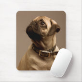 Pug Puppy Dog Canine Computer Mousepad Muismat (Met muis)