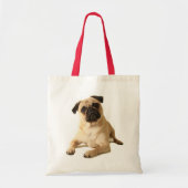 Pug Puppy Dog Canvas Canvas tas (Voorkant)